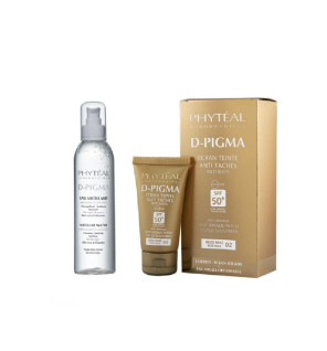 PHYTEAL D-PIGMA Écran Teinté Beige Rosé SPF50+ + Eau Micellaire Offerte