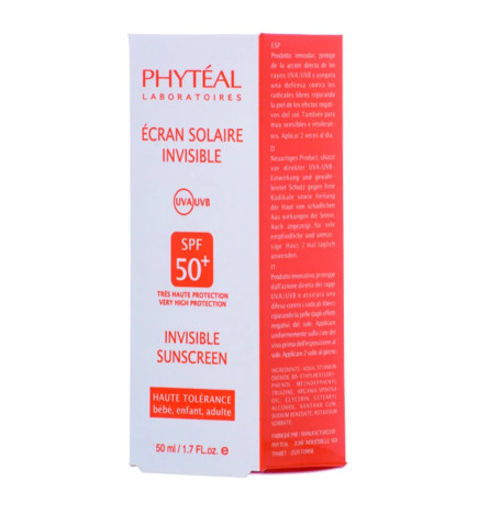 PHYTEAL IVVISIBLE Sunscreen SPF 50+ – Écran Solaire Invisible 50 ml