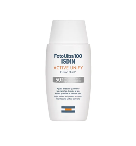 ISDIN Active Unify SPF 50 – Fluide dépigmentant solaire 50 ml