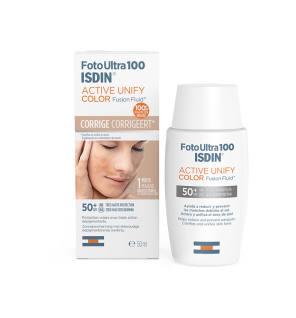 ISDIN Active Unify Color SPF 50 – Fluide teinté dépigmentant 50 ml