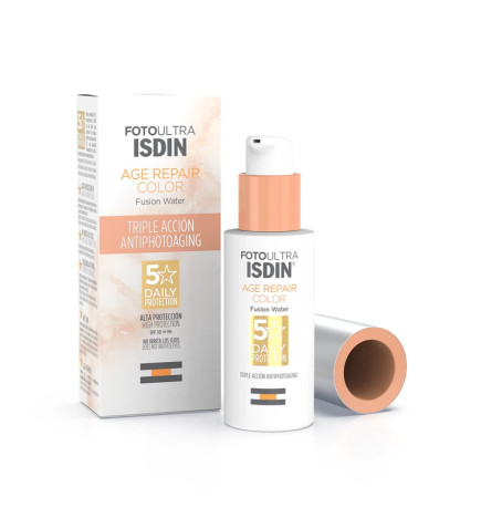ISDIN Age Repair Color Fusion Water SPF 50 – Soin teinté 50 ml
