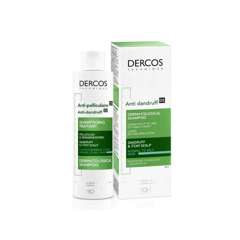 VICHY DERCOS ANTI-PELLICULAIRE SH.TRAITANT CHEVEUX GRAS 200ML
