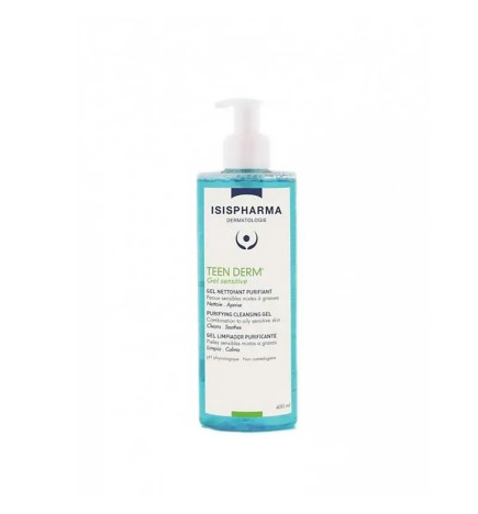 ISISPHARMA Teen Derm Gel Sensitive 250 ml – Nettoyant Peaux Sensibles