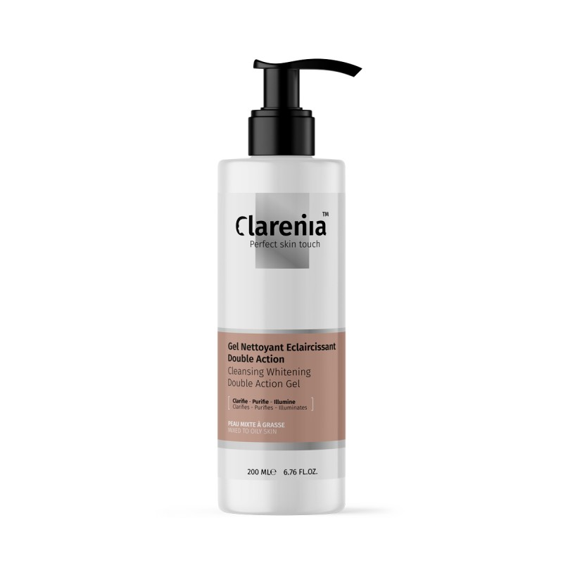 CLARENIA GEL NETTOYANT ECLAIRCISSANT DOUBLA ACTION 200ML CLARENIA GEL NETTOYANT ECLAIRCISSANT DOUBLA ACTION 200ML