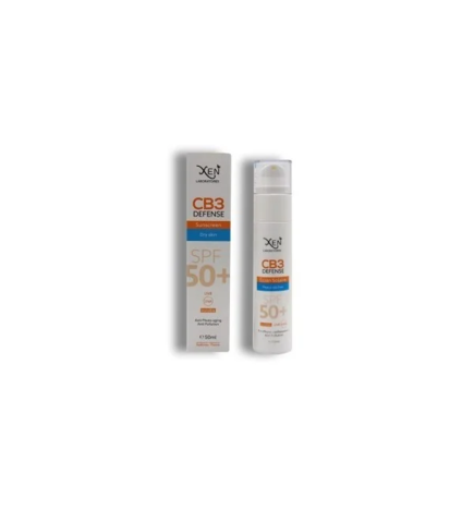 XEN CB3 Defense Écran Solaire SPF50+ 50 ml | Protection Invisible Peaux Sèches