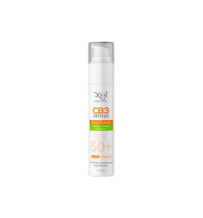 XEN CB3 Defense Écran Solaire SPF50+ 50 ml | Protection Invisible Peaux Mixtes à Grasses