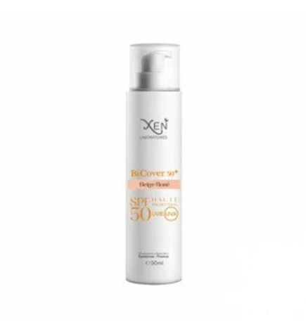 XEN Bi Cover Écran Teinté SPF50+ 50 ml | Protection Solaire Teintée Beige Rosé