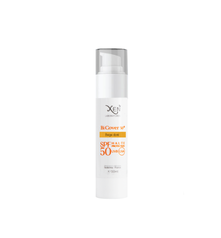 XEN Bi Cover Écran Teinté SPF50+ 50 ml | Protection Solaire Teintée Beige Doré