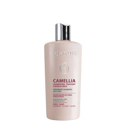 L'ORAMEL Camellia Shampoing Cheveux Gras 300 ml | Soin Purifiant Naturel