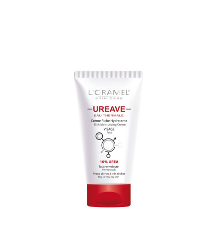 L'ORAMEL Ureave Crème Riche Hydratante Visage 50 ml | Soin Peaux Sèches