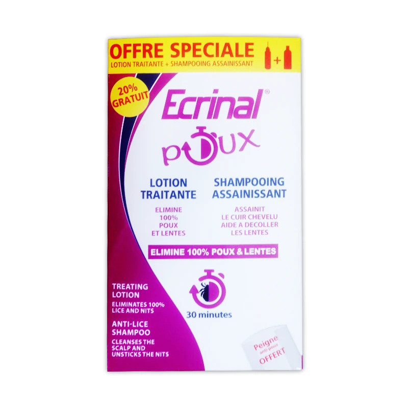 ECRINAL ANTI POUX PACK PROMO