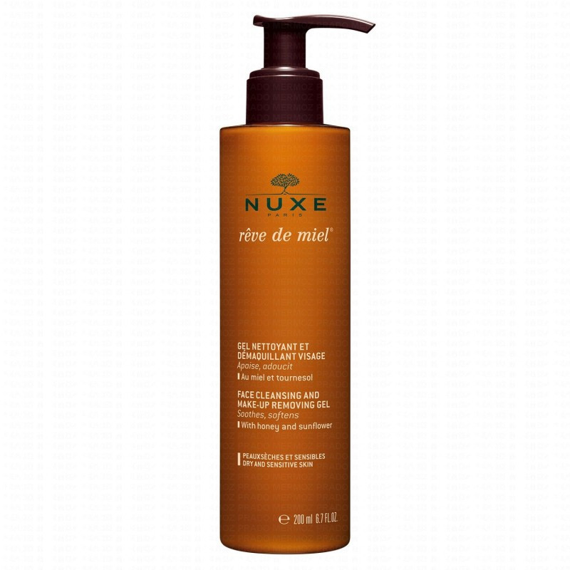 NUXE REVE DE MIEL GEL NETTOYANT/DEMAQUILLANT 200ML NUXE REVE DE MIEL GEL NETTOYANT/DEMAQUILLANT 200ML
