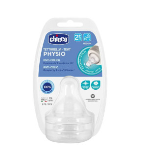 CHICCO Physio Anti-Colica 0+ Slow | Biberon Anti-Colique Débit Lent