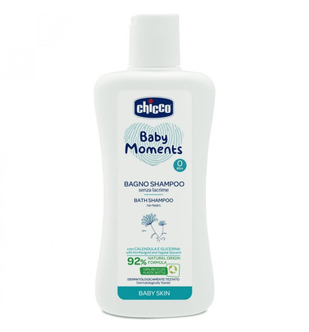 Chicco Baby Moments Shampooing 2‑en‑1 Bébé – Calendula & Sans larmes