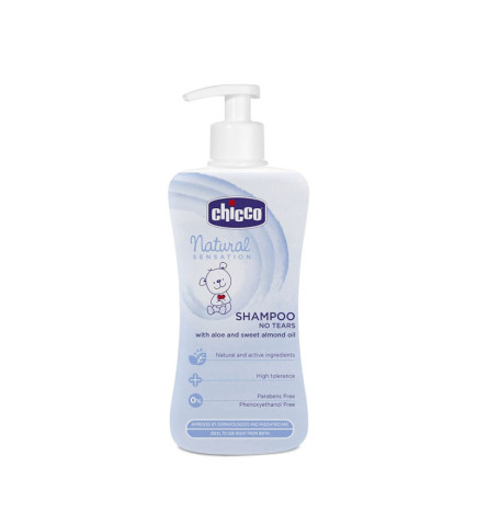 Chicco Natural Sensation Shampooing 2‑en‑1 300 ml – Aloe Vera & Amande Douce