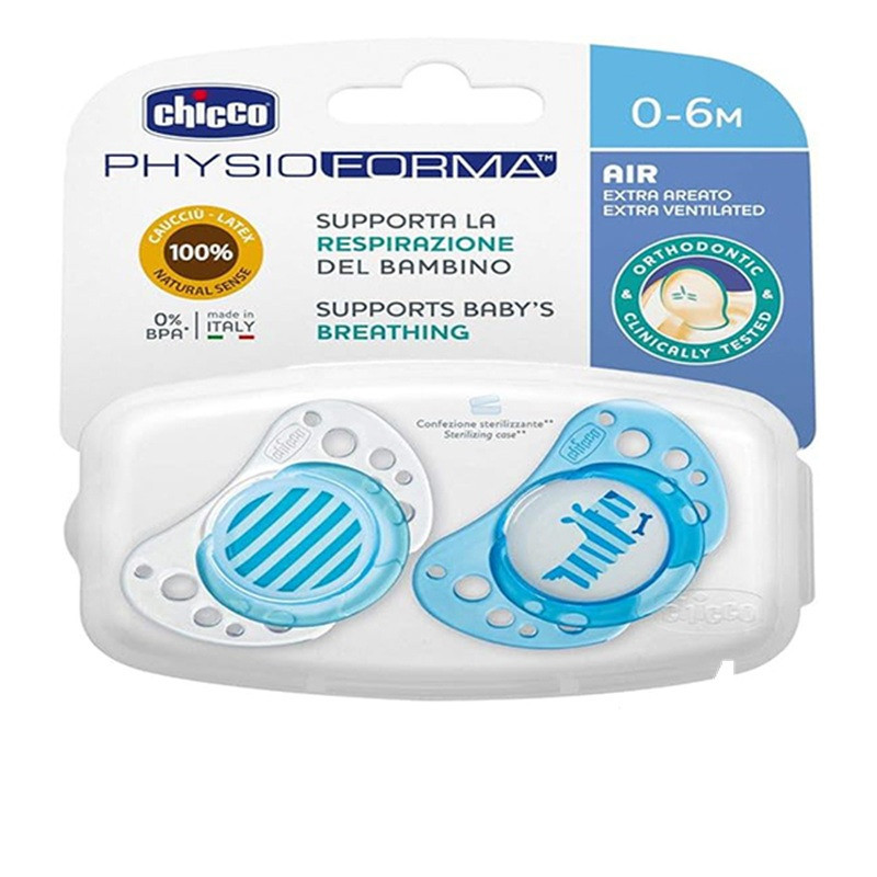 CHIC.SUCETTE PH.AIR BLEU LTX 0-6M 2 PCS CHIC.SUCETTE PH.AIR BLEU LTX 0-6M 2 PCS