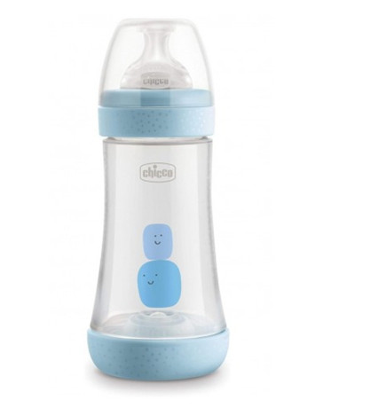 Chicco Perfect 5 Biberon 240 ml Plastique Bleu – Anti‑Colique
