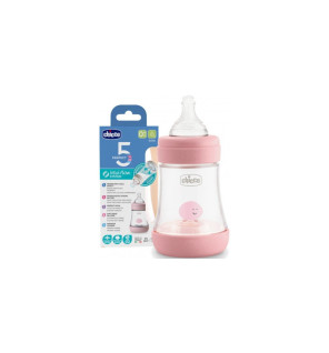 Chicco Perfect 5 150 ml Rose – Biberon Anti-Colique | Chicco Tunisie