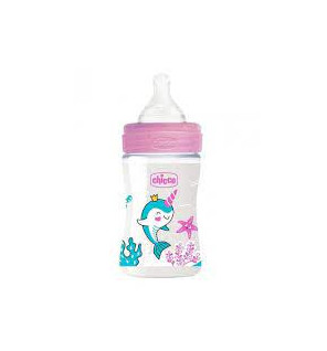 Biberon Chicco Plastique 150 ml Fille - Anti-Colique | Bébé