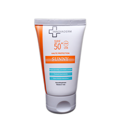 Innovaderm Sunny SPF 50+ Hydratant – Crème solaire visage